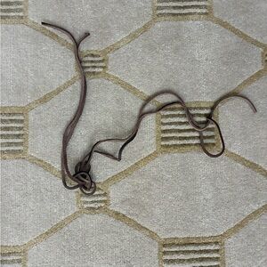 NWOT 38 Inch Brown Leather Shoelaces